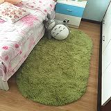 特价可水洗 椭圆形欧式出口超柔丝毛地毯 床边飘窗床前地毯可定制