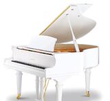 白色外贸蓝海170三角钢琴春节特价销售10年质保