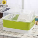 简易塑料碗柜带盖 厨房沥水碗架置物架碗筷餐具收纳盒滴水碗架