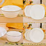 景德镇陶瓷器碗盘碟勺骨瓷餐具单件 饭碗/面碗/盘子/品锅/宫廷煲