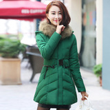冬季新款时尚女装韩版羽绒服女中长款正品加大码女士加厚冬装