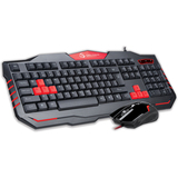 德意龙GT110电脑游戏键盘鼠标 赤焰LOL CF高端有线游戏套装