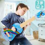 木质宝宝玩具吉他儿童仿真电子早教音乐可弹奏魔幻琴乐器仿木制