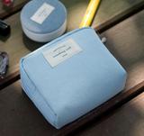 韩国正品donbook清新棉布随身化妆包女口红包数据线数码小收纳包