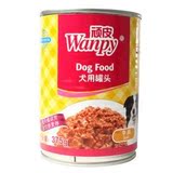 其通用狗零食Wanpy顽皮 波奇商城宠物食品牛肉湿粮罐头375g纯肉犬