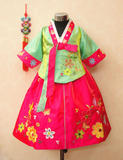 韩国传统韩服女长裙 少数民族朝鲜族表演出服装 迎宾服务工作服饰