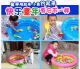 家用2-3周岁小孩宝宝戏水小猫钓鱼达人儿童钓鱼玩具池套装磁性鱼