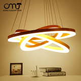 现代简约圆形LED环形吊灯 北欧宜家个性创意时尚圆环吧台餐厅灯