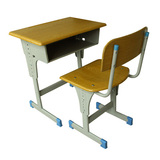 单双人中小学生辅导班培训学习课桌椅厂家直销加厚升降型学习桌椅
