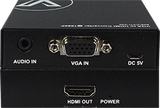 AVA超高清视频转换器头vga转hdmi提升倍频1080p立体声音频usb电源