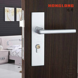 太空铝门锁室内锁具卧室房门卫生间门锁静音房门把手木门锁三色锁