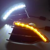 LED日间行车灯 带转向LED日行灯 雾灯框适用于13款福特翼虎