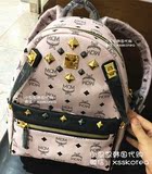 【直邮】韩国免税店代购 MCM 可拆卸手包铆钉双肩包背包 小号