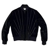 正品现货 Saint Laurent 圣罗兰 SLP 黑绒水钻 时尚夹克衫 外套