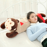 趴趴猴子儿童节创意睡觉抱枕长条抱枕枕头毛绒玩具布娃娃生日礼物