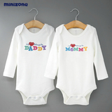 minizone2015新款婴儿纯棉短袖三角哈衣新生儿宝宝夏连体衣爬服