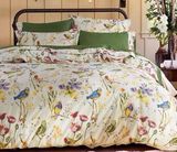 绿色花鸟图案四件套 埃及长绒棉床上用品包邮欧美风格外贸床品pb