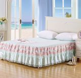 韩版公主蕾丝加厚床裙夹棉床罩单件床盖席梦思床笠套1.5米/1.8米