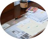 包邮韩国简约超大羊毛毡防滑电脑办公桌垫可收纳键盘垫皮革鼠标垫