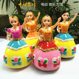 春节元宵节儿童玩具电动音乐芭比娃娃灯笼卡通手提塑料灯笼玩具