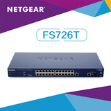 美国网件NETGEAR FS726T V2 24口+2千兆口智能网管交换机/5年