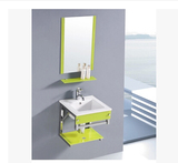 特价小户型玻璃陶瓷洗手盆 洗脸盆洗面盆浴室柜组合多色