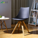 郁金香椅子时尚创意现代简约设计师休闲椅餐椅宜家实木北欧咖啡椅