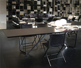 铁艺现代简约长桌大小型会议桌木餐桌工作台书桌办公桌培训桌美式