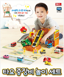 韩国直邮正品小巴士汽车Tayo泰路玩具道路维修过家家滑梯停车场