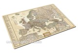 欧洲地图 外贸 定制广告区 附度量衡 天然橡胶 办公书桌垫/可擦写