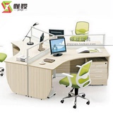 上海办公家具办公桌转角2/3/4人组合屏风工作位公司职员电脑桌椅