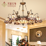 蒂凡尼欧式美式客厅玻璃吊灯大气多头创意个性灯具餐厅酒吧吸顶灯