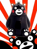 日本熊本县吉祥物KUMAMON熊本熊公仔玩具钥匙扣 呆萌黑熊包挂件