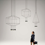 设计师创意吊灯北欧后现代简约艺术客厅展厅楼梯led线条造型吊灯