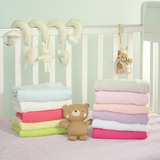 纯棉针织婴儿床笠床单宝宝床罩床垫套纯色多尺寸可定制
