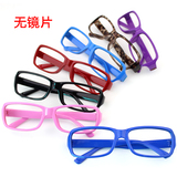 潮豹纹黑框眼镜框女韩版超轻框架复古全框小眼镜架无镜片眼镜批发