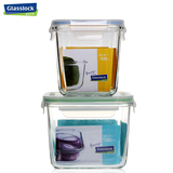 韩国进口Glasslock密封罐奶粉罐钢化玻璃保鲜盒饭盒微波炉便当盒