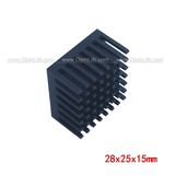 黑色 工业级原装散热片 28x25x15（mm） DIY散热改造辅助配件