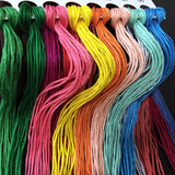 十字绣配线补线 涤棉线厂家直销四百多种色号对照色卡配线补线