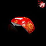 创意中国红可折叠无线鼠标  包邮出差旅行用折叠光电鼠标