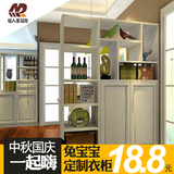 武汉定制定做欧式实木红木美式橡木酒柜现代白色家具柜子转角简约