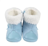 [转卖]【英氏】正品 学步中筒靴婴幼缝制布鞋毛筒靴NX421