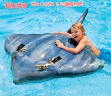 正品INTEX儿童游泳圈动物蓝鲸乌龟海豚座骑宝宝水上坐骑玩水玩具