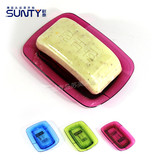 SUNTY/祥泰 糖果色透明皂盒 浴室时尚皂盒 香皂架 肥皂盒