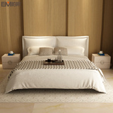 柏幕 简约北欧现代时尚卧室双人床布艺床软床婚床1.8米大床BMC133