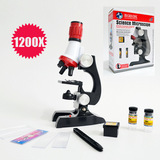 科教儿童显微镜1200倍套装科学实验教具diy科学玩具儿童显微镜