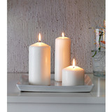 温馨宜家IKEA埃迪蜡烛盘装饰用蜡烛托蜡烛座装饰摆件石瓷白色