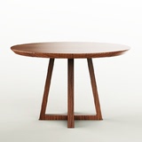 欧式实木餐桌大圆桌 户型简约现代圆形餐桌宜家咖啡厅圆桌椅组合