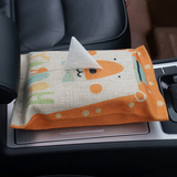 立象车用小号纸巾盒套卡通车载座式创意汽车抽纸盒可爱内饰用品