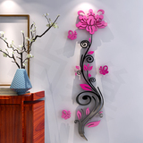 蔷薇玻璃窗花贴亚克力3d立体墙贴画卧室温馨创意背景墙壁房间装饰